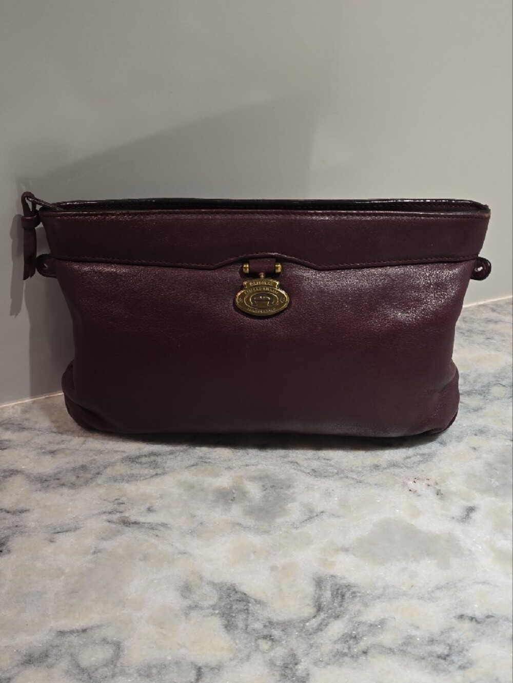 Vintage Etienne Aigner Plum Leather Bag - Picture 12 of 15